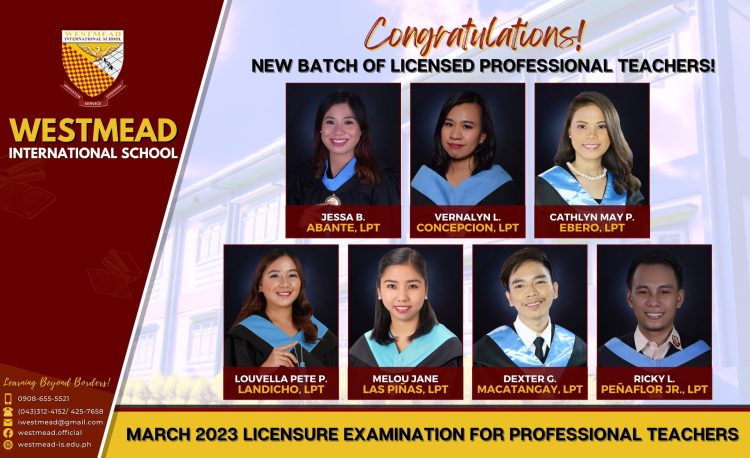 March 2023 – Licensed Professional Teachers