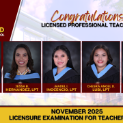 November 2025 – Licensed Professional Teacher (LET)